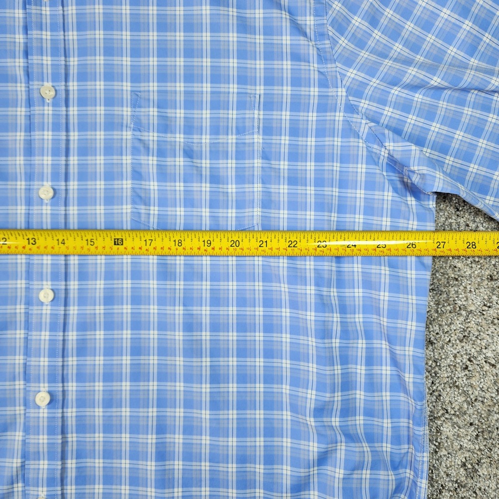 UNTUCKit Button Down Mens XXXL Tall Zonte Plaid Stretch Performance Excellent - Picture 10 of 12